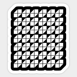 geometric minimal pattern design Sticker